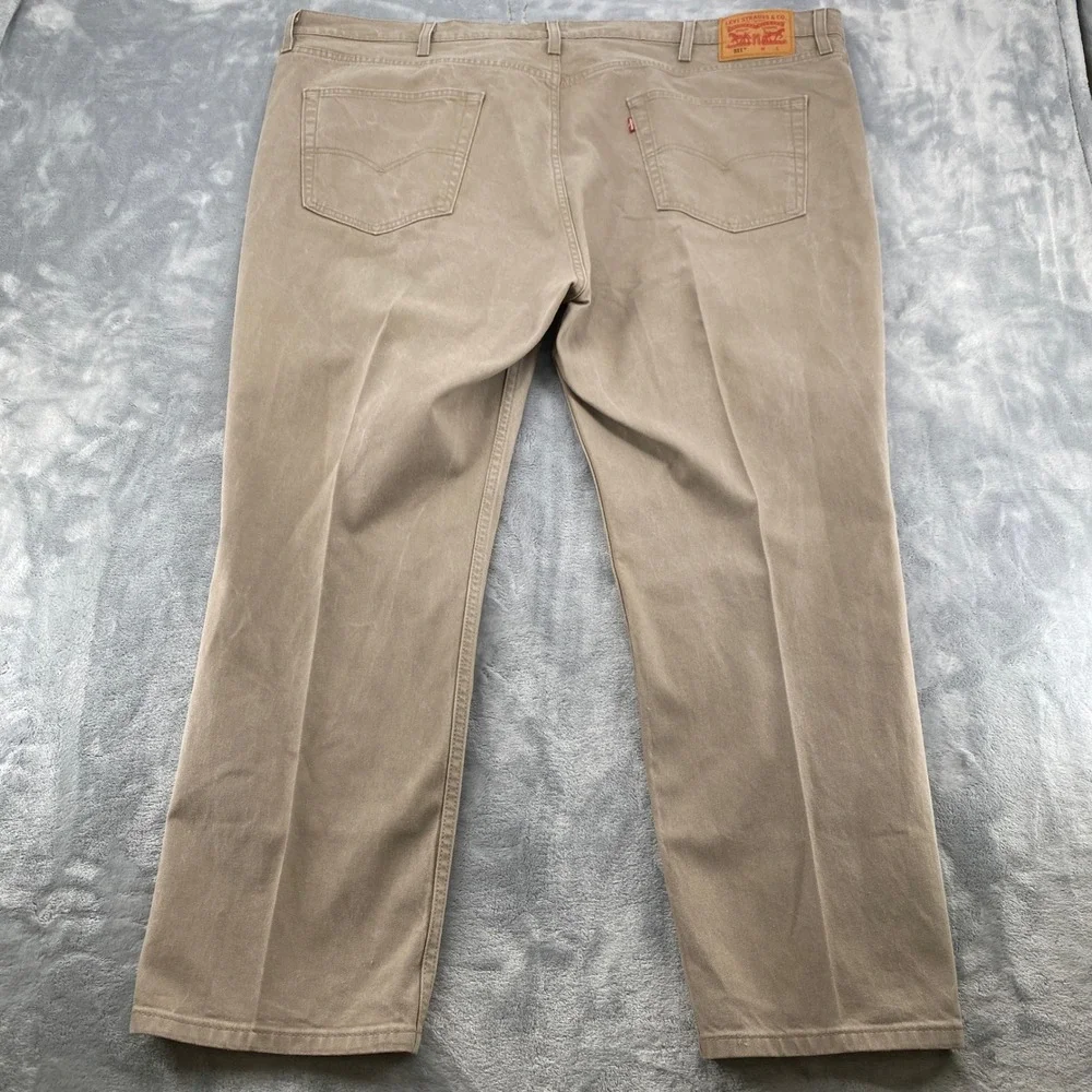 Levis 511 Slim Fit Khaki Tan Jeans Mens 48x30(48x28) Cotton Stretch 5 Pocket